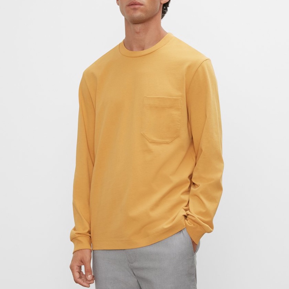Long Sleeve Relaxed Tee - Brand New - NEVER WORN - Yellow